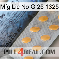 Mfg Lic No G 25 1325 44